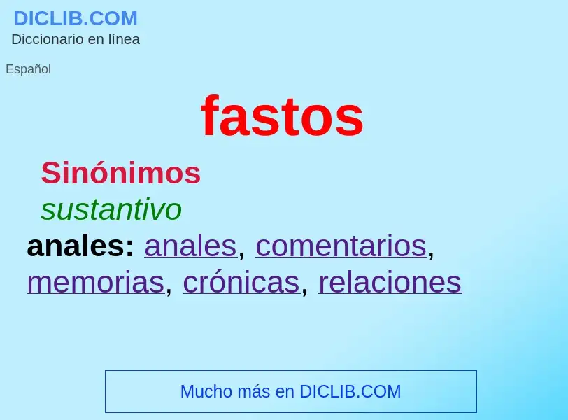 Wat is fastos - definition