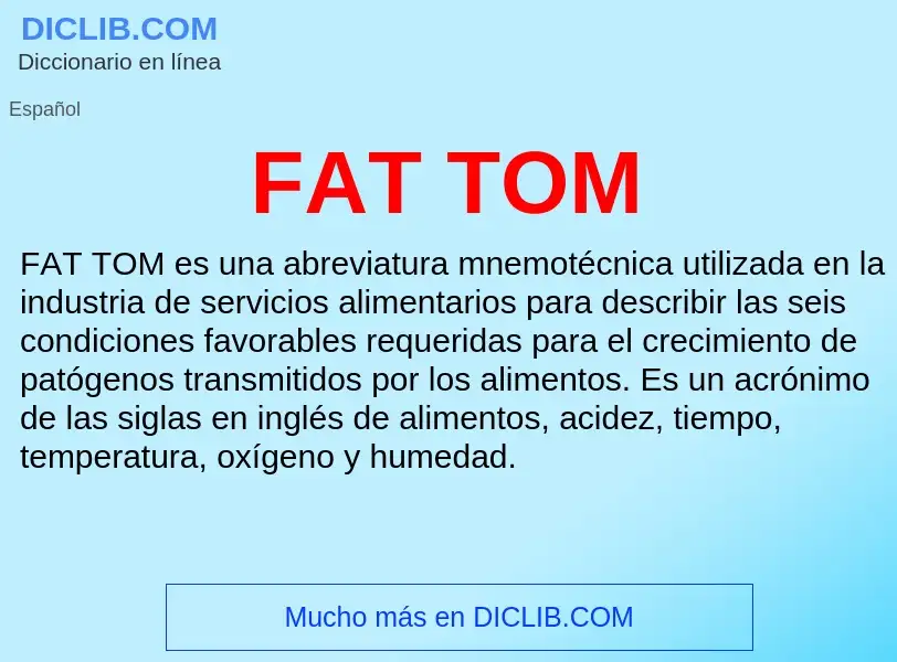 O que é FAT TOM - definição, significado, conceito