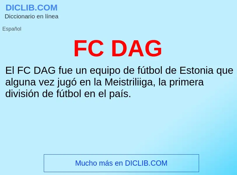 What is FC DAG - meaning and definition