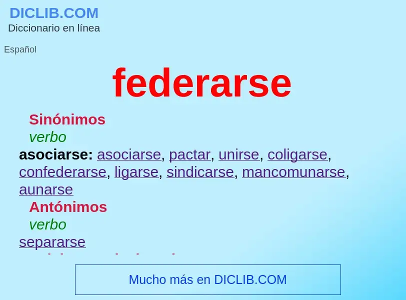 Wat is federarse - definition