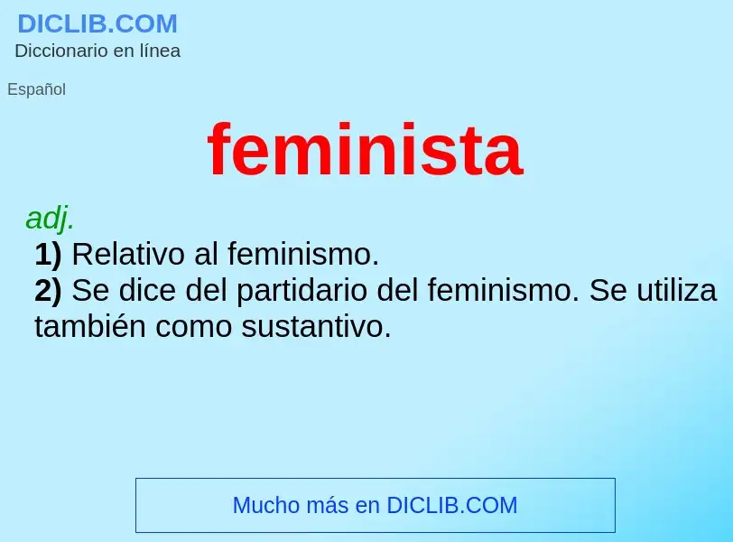 Что такое feminista - определение