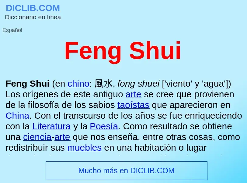 ¿Qué es Feng Shui ? - significado y definición