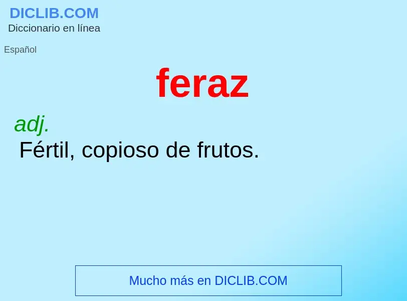 Wat is feraz - definition