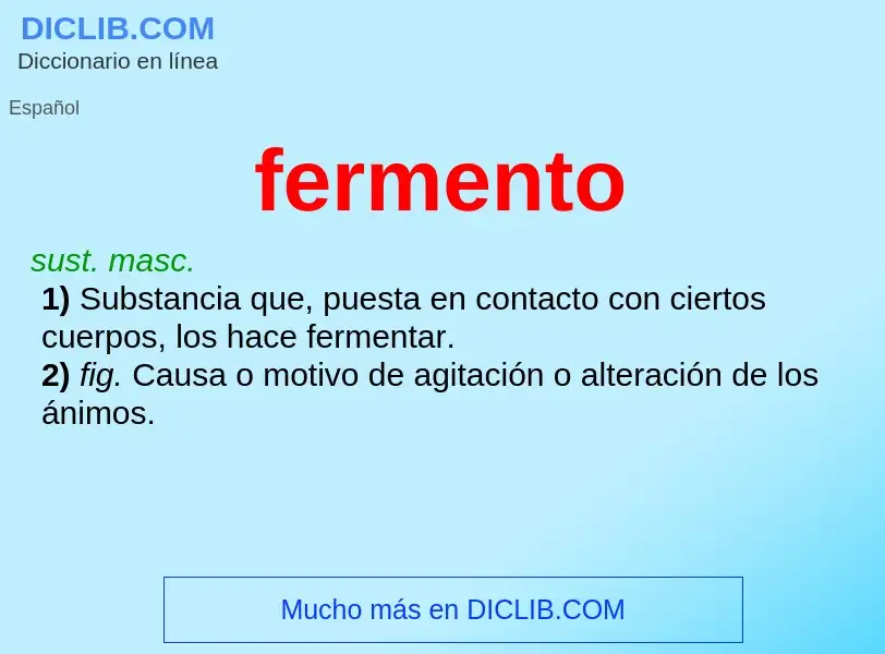 Wat is fermento - definition