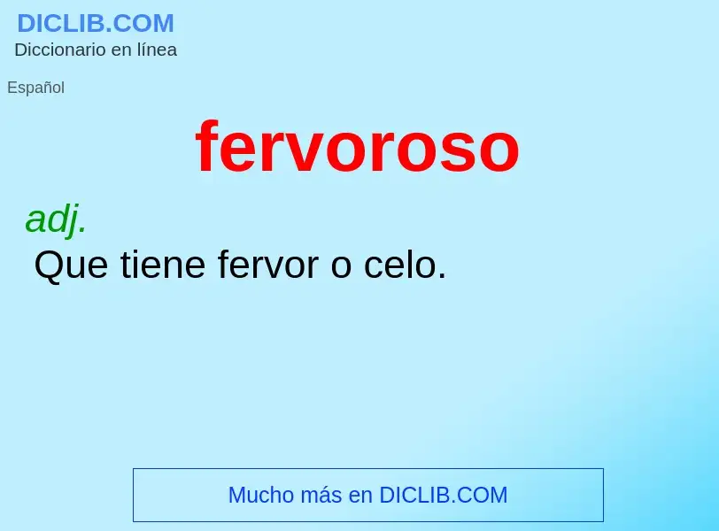 Wat is fervoroso - definition