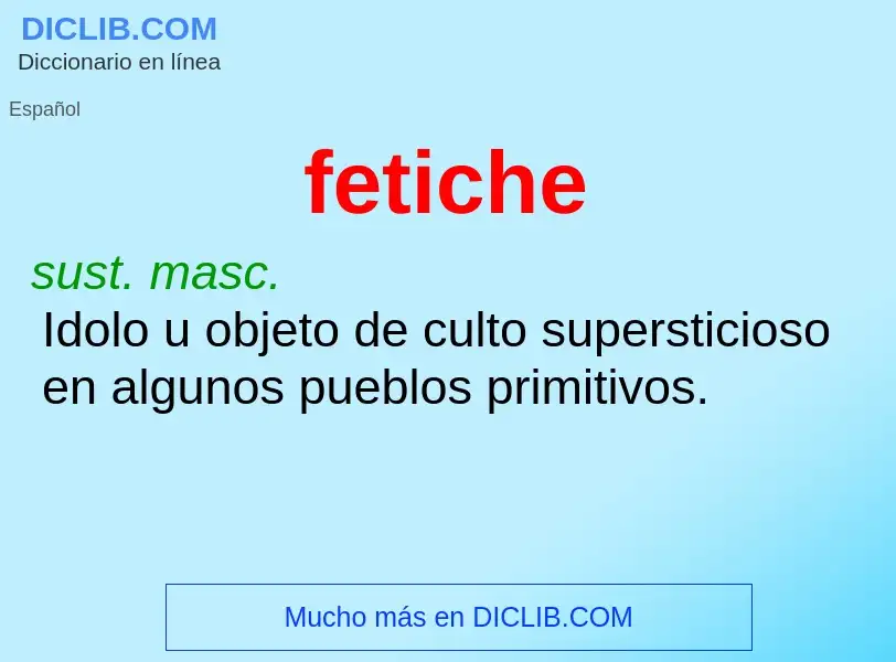 Wat is fetiche - definition