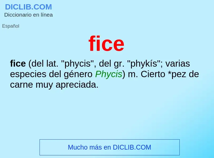 Wat is fice - definition