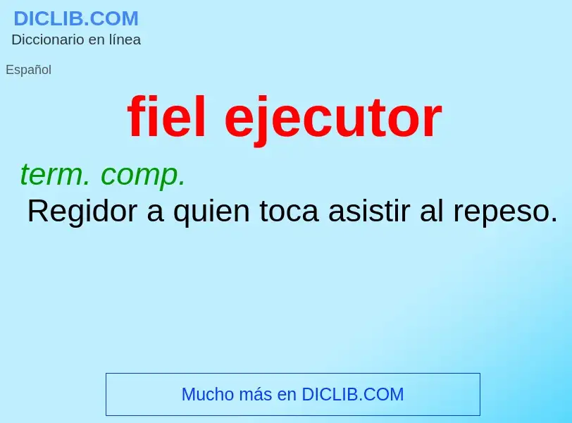 Wat is fiel ejecutor - definition