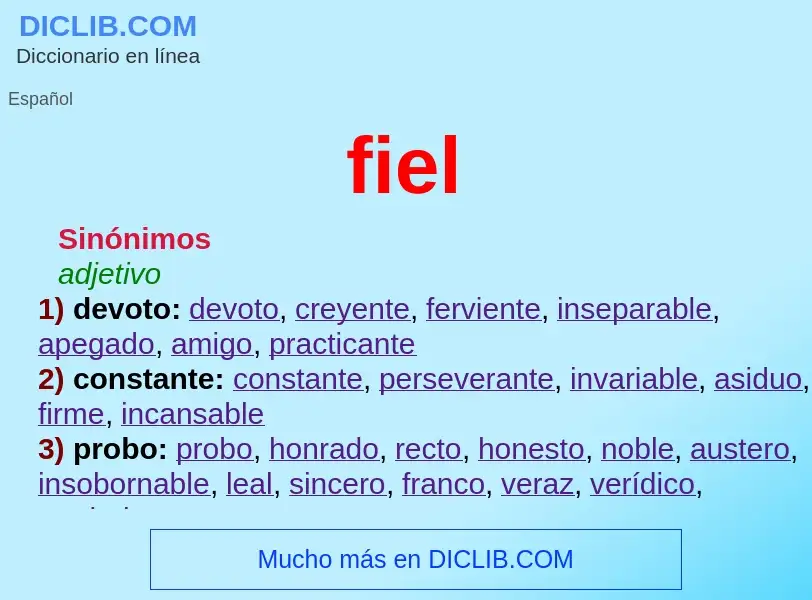 Wat is fiel - definition