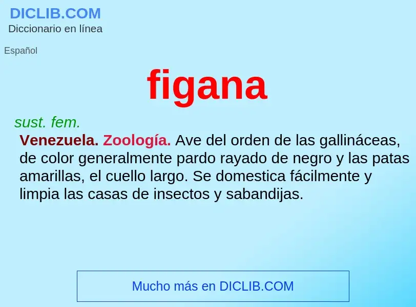 O que é figana - definição, significado, conceito