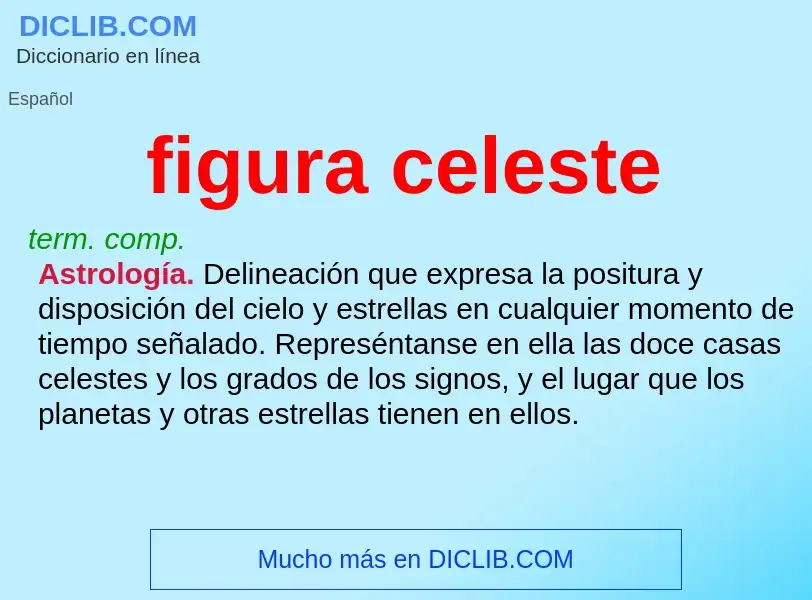 What is figura celeste - meaning and definition