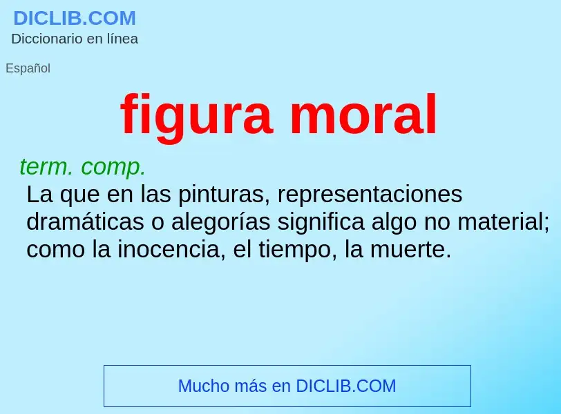 What is figura moral - definition