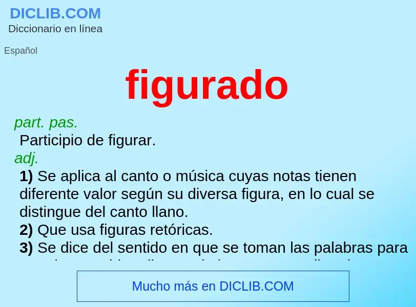 What is figurado - meaning and definition