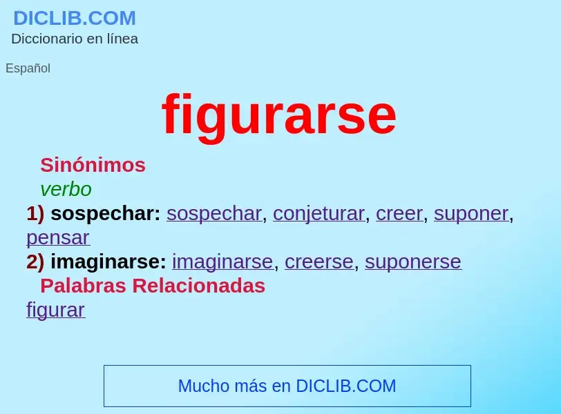 O que é figurarse - definição, significado, conceito