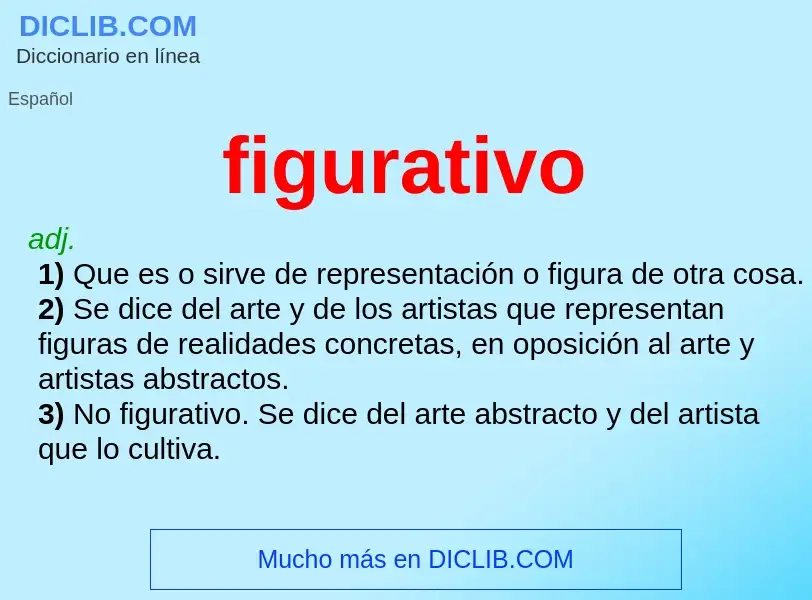 Was ist figurativo - Definition