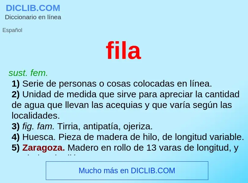 Wat is fila - definition