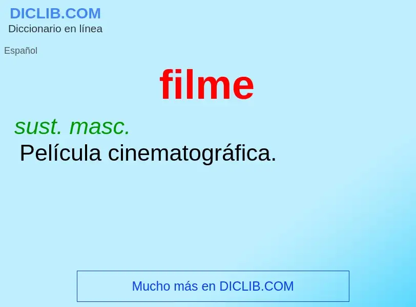 Wat is filme - definition