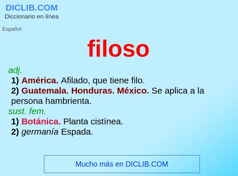 Wat is filoso - definition