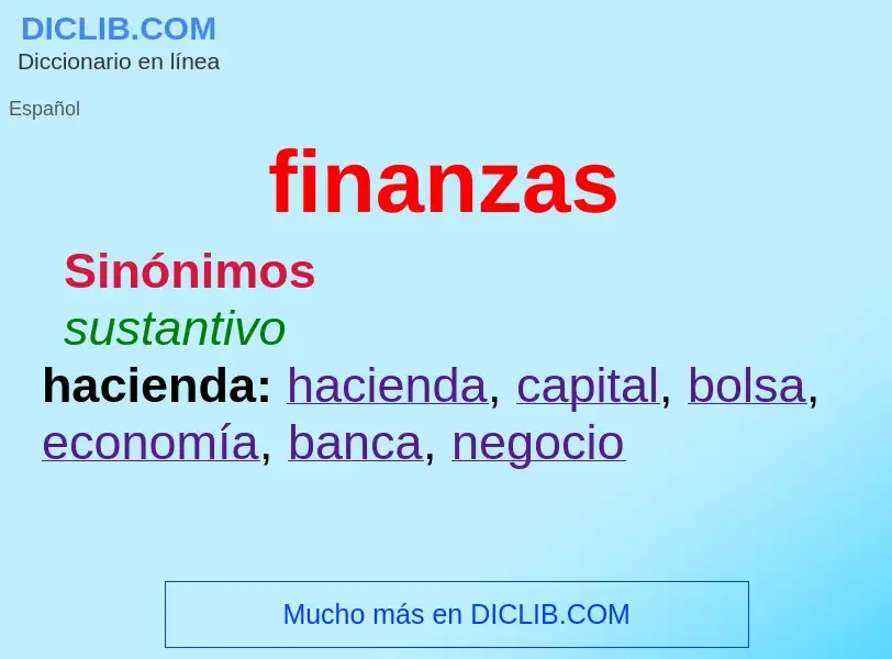 ¿Qué es finanzas? - significado y definición