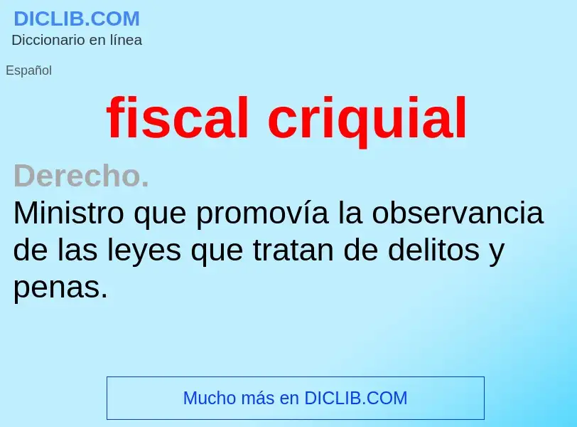 Che cos'è fiscal criquial - definizione