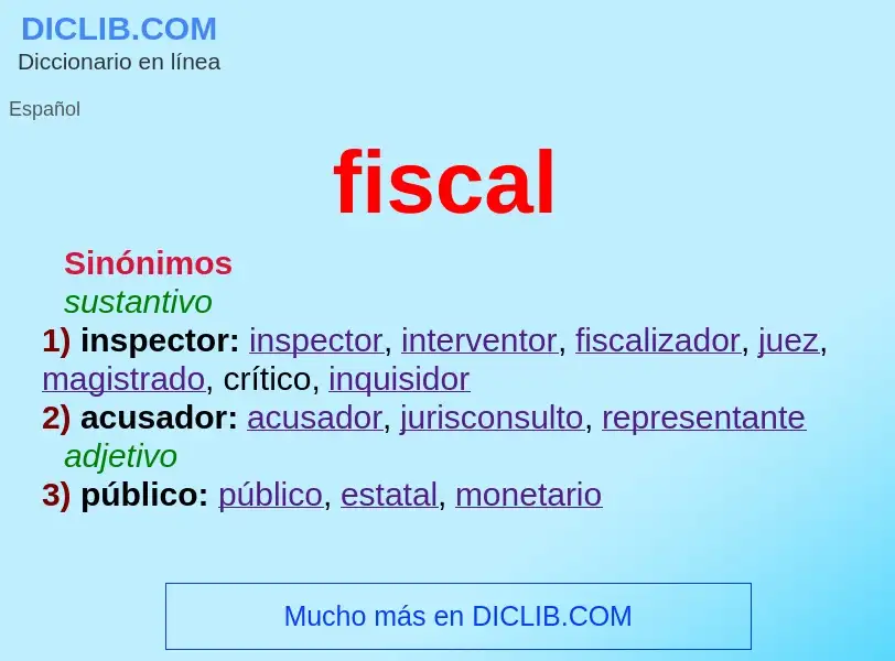 Wat is fiscal - definition