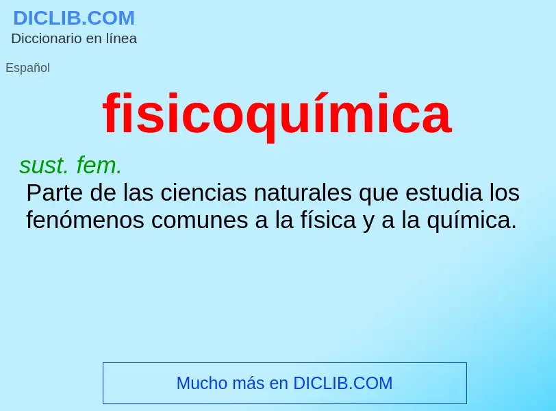 O que é fisicoquímica - definição, significado, conceito