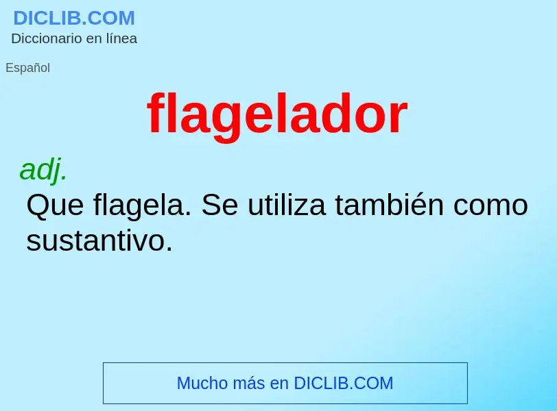 What is flagelador - definition