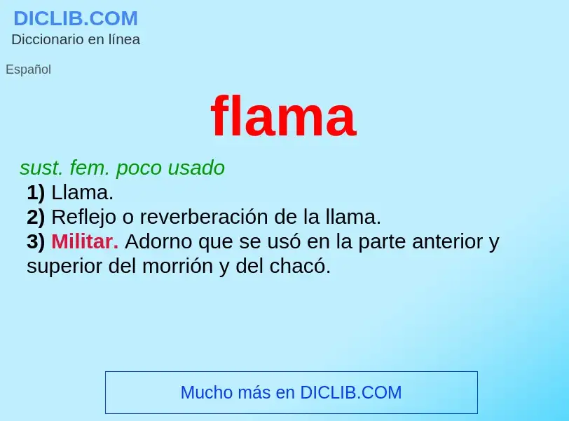 What is flama - definition