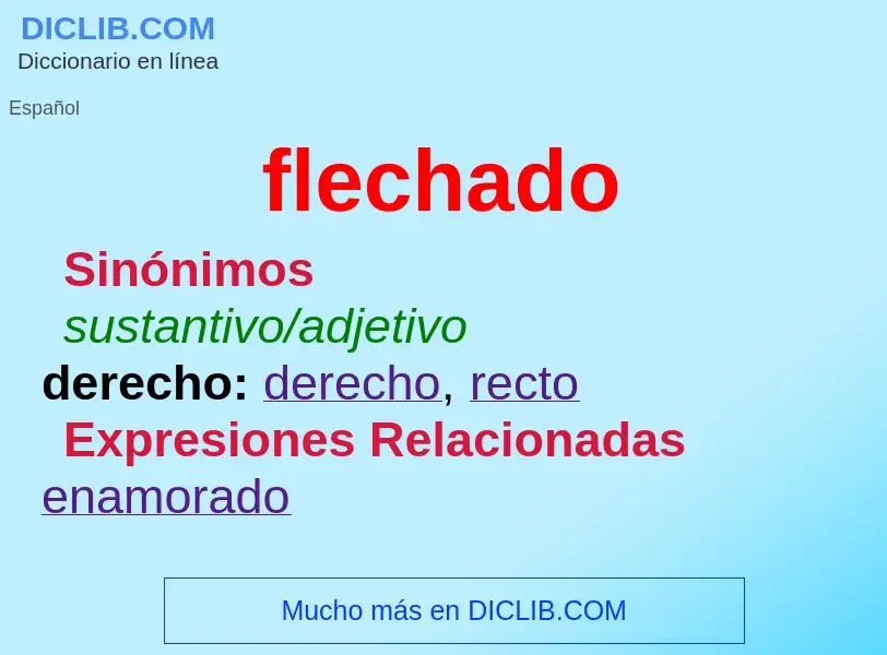 Wat is flechado - definition