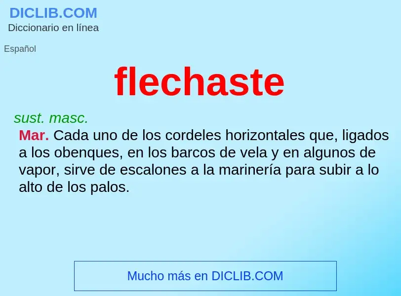 Wat is flechaste - definition