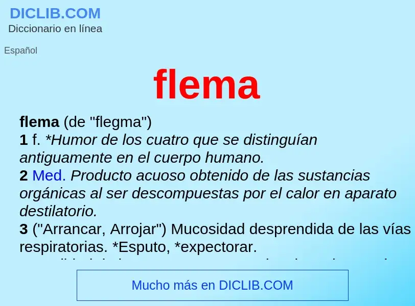 What is flema - meaning and definition