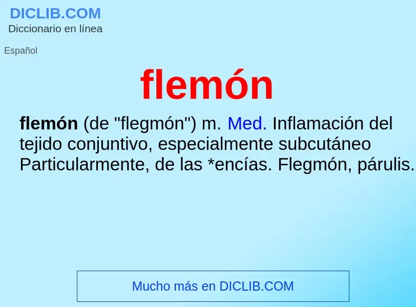 What is flemón - definition