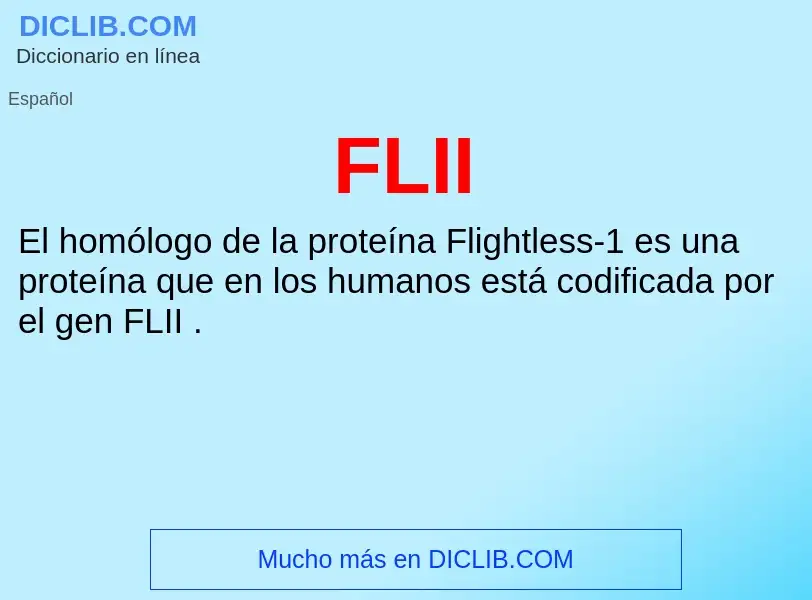 ¿Qué es FLII? - significado y definición