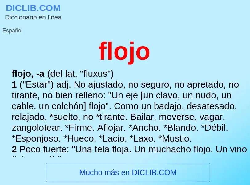 Wat is flojo - definition