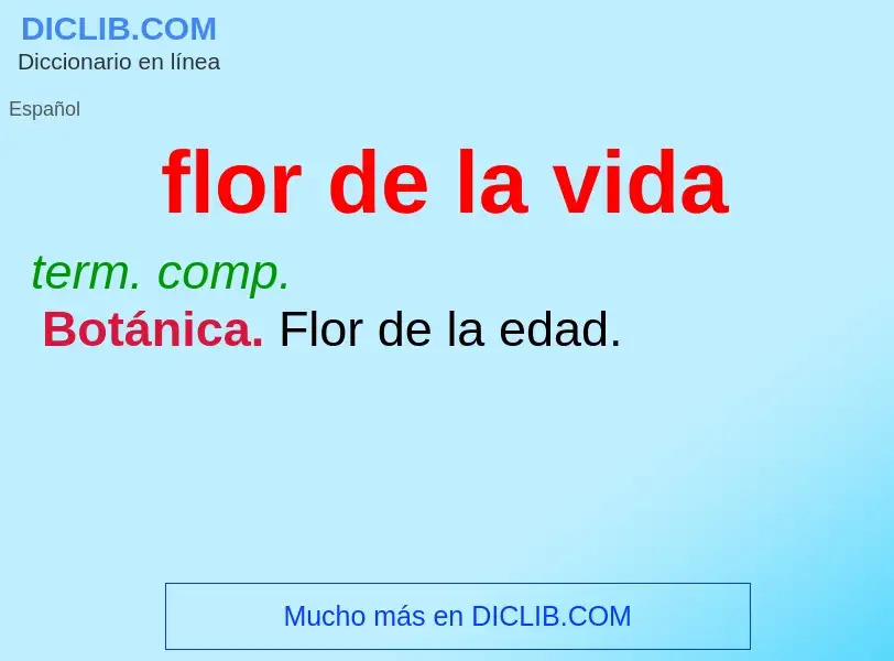 What is flor de la vida - definition