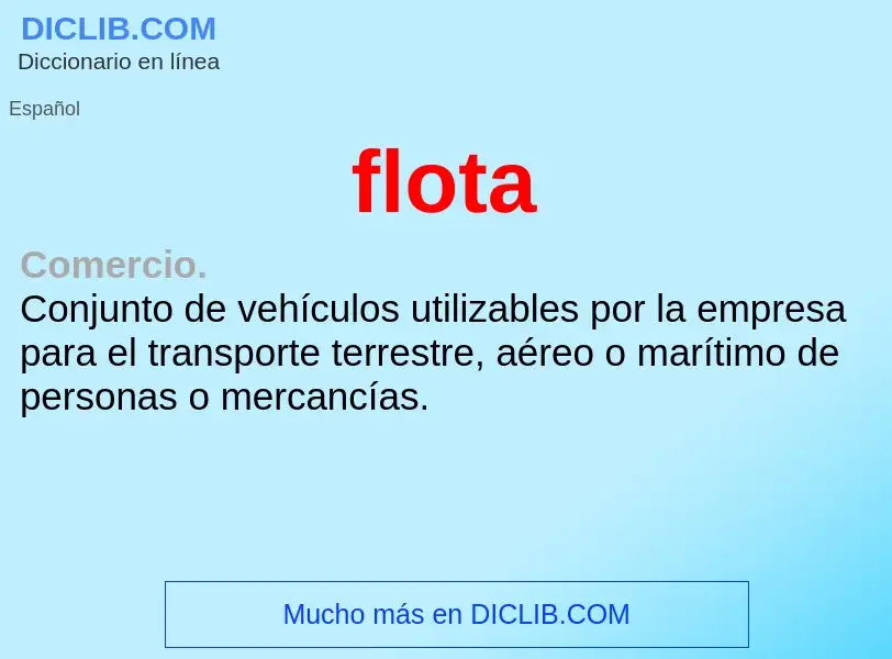 What is flota - definition