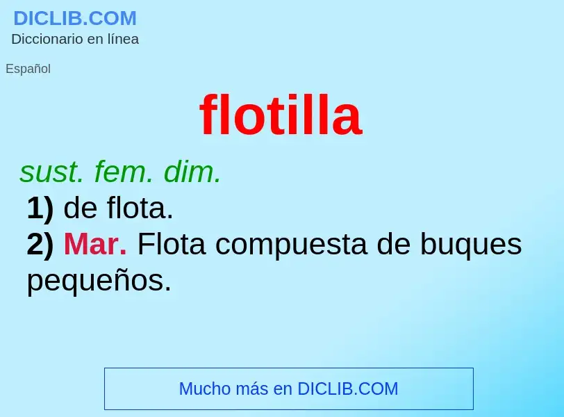 O que é flotilla - definição, significado, conceito