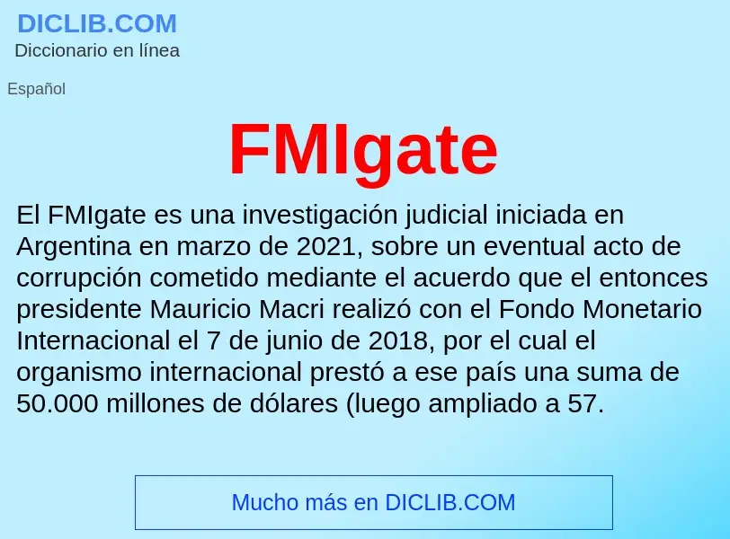 ¿Qué es FMIgate? - significado y definición