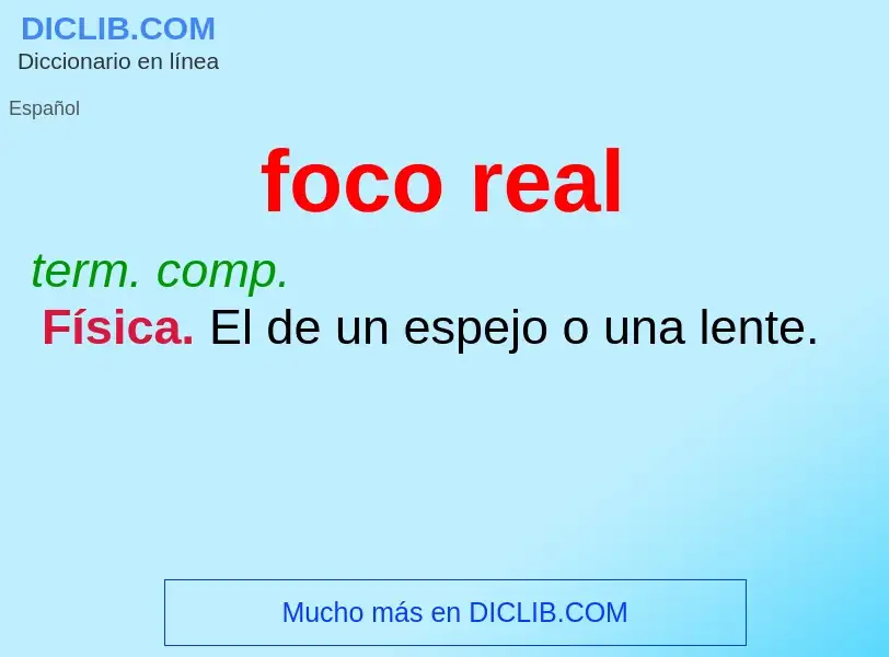 Wat is foco real - definition