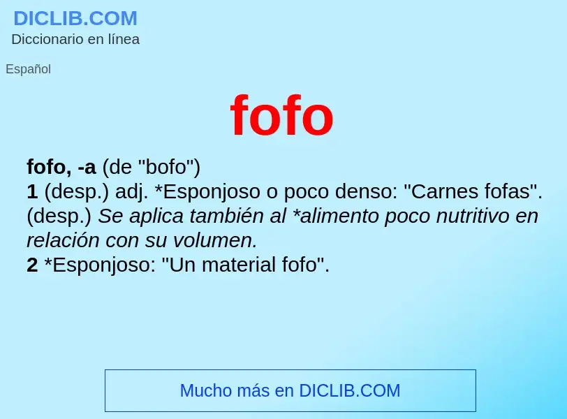 Wat is fofo - definition