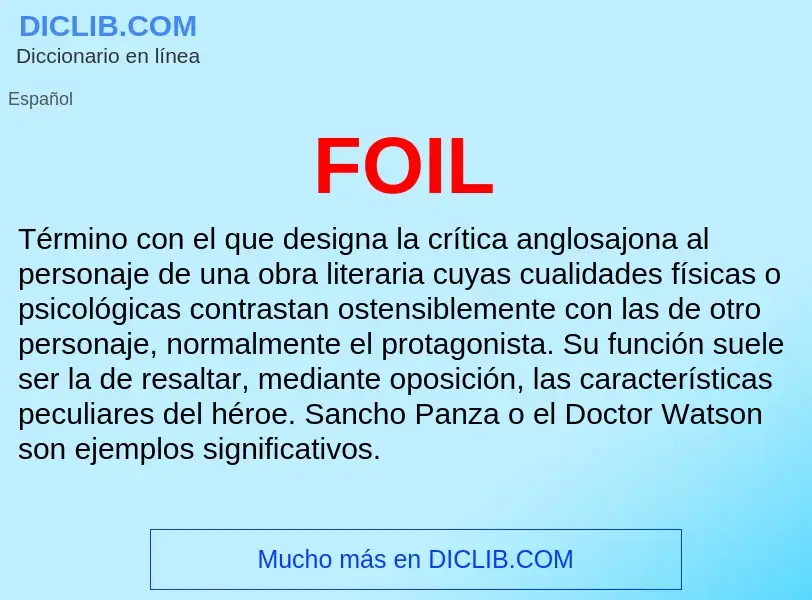 ¿Qué es FOIL? - significado y definición