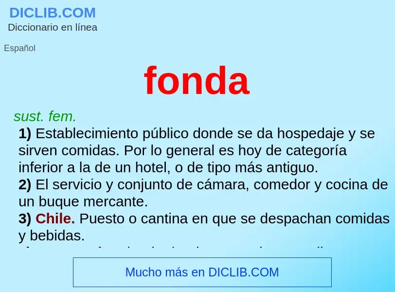 What is fonda - definition