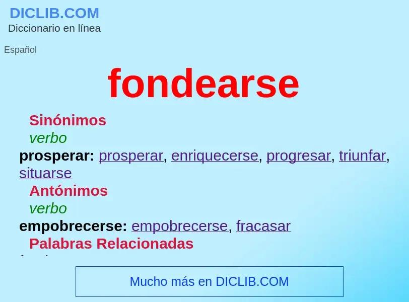 ¿Qué es fondearse? - significado y definición