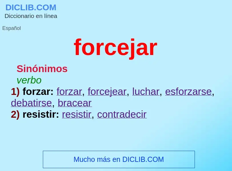 What is forcejar - meaning and definition