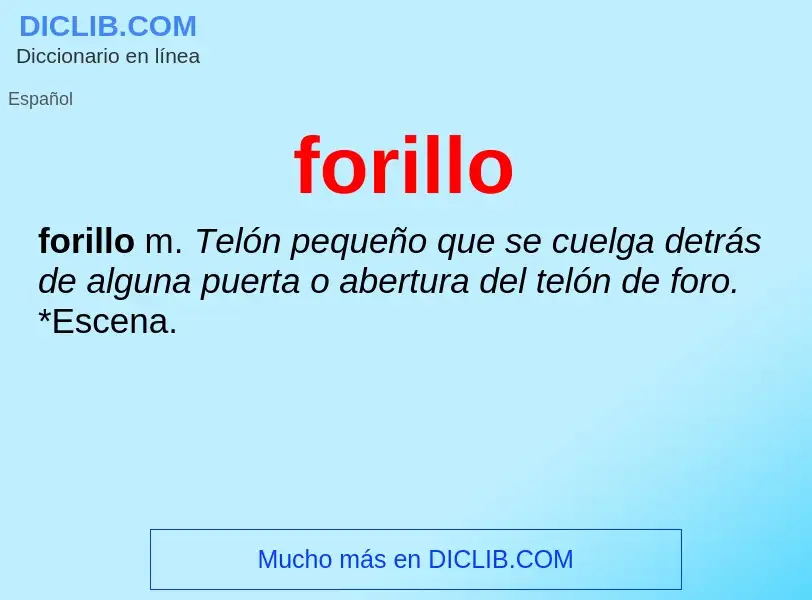 What is forillo - definition