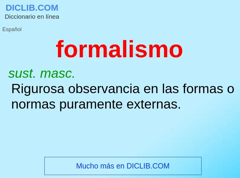 O que é formalismo - definição, significado, conceito