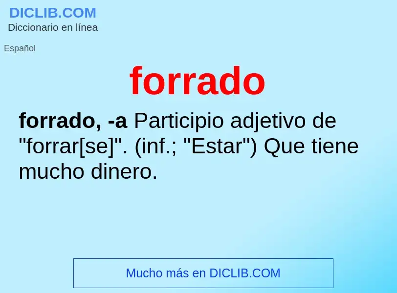 Was ist forrado - Definition