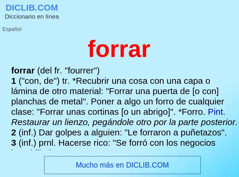 Wat is forrar - definition