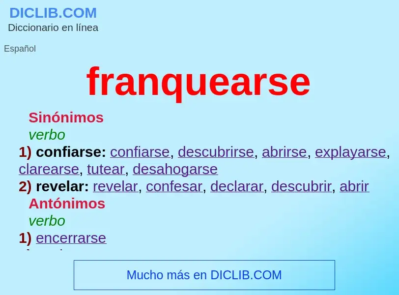 Wat is franquearse - definition