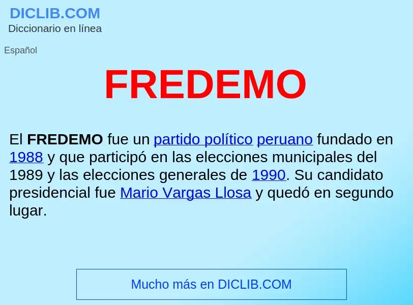 Что такое FREDEMO  - определение